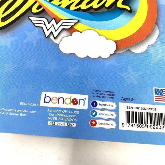 Bendon DC Comics Wonder Woman Jumbo Coloring And Activity Book Kids - Picture 3 of 7
